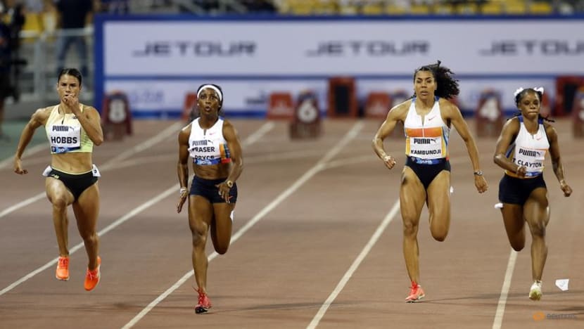 Jamaican Twins Dominate 100m, Tebogo's Close Call in 200m at Doha Diamond League