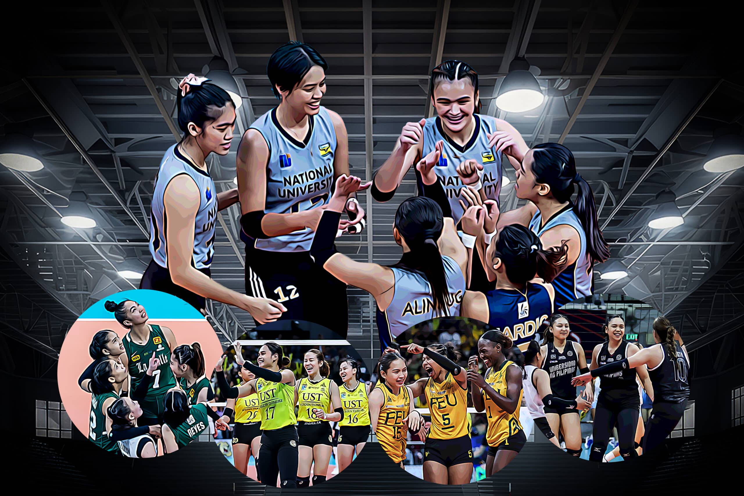 Thrilling UAAP Volleyball Final Four Race Heats Up: La Salle, UST, FEU, and UP Vie for Spots