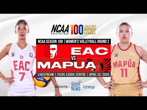 Intense Showdown: EAC Takes on Mapúa in NCAA Season 100 Women's Volleyball Round 2