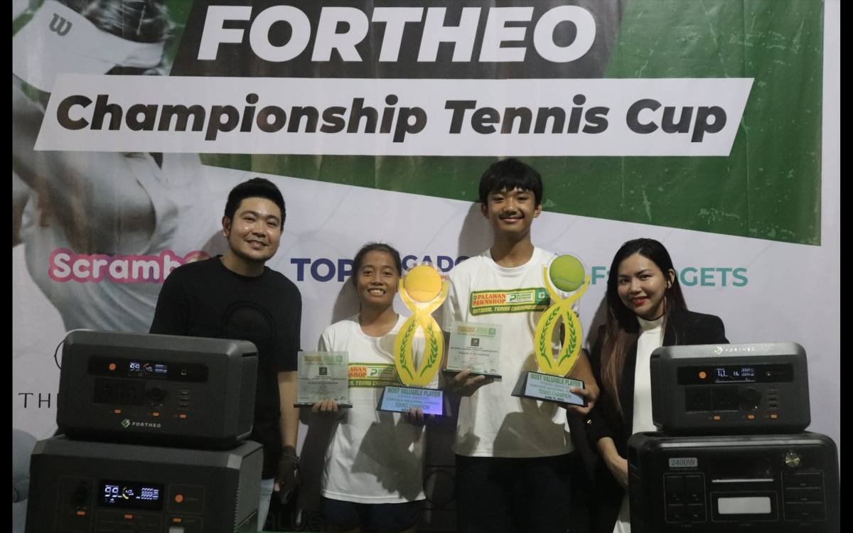 Gonzaga and Naredo Dominate Fortheo Junior Tennis Championships with Multiple Titles