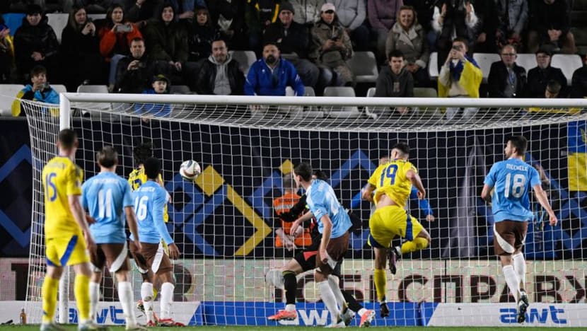 Ukraine shock Belgium 3-1 in first-leg playoff