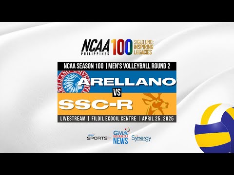Intense Showdown: Arellano Battles SSC-R in NCAA Season 100 Men's Volleyball Round 2