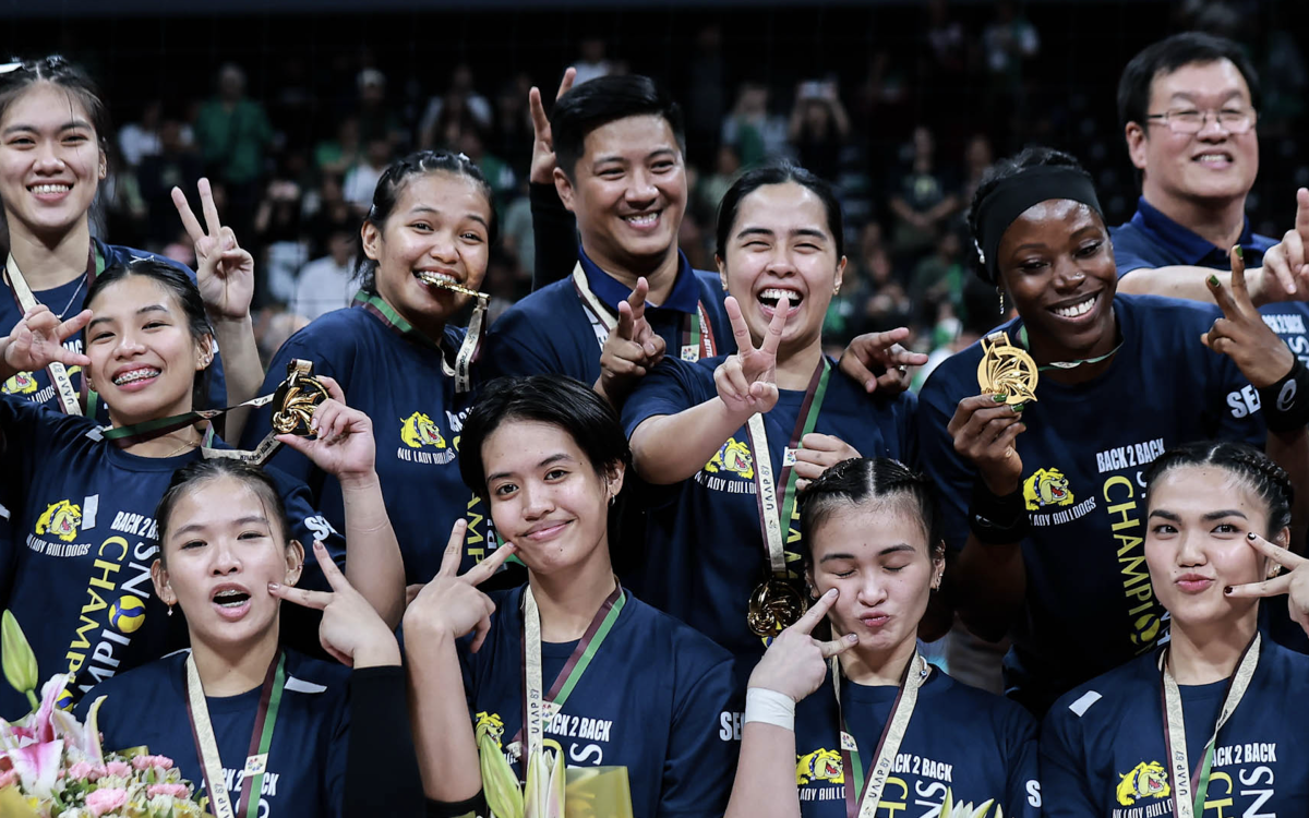 Sherwin Meneses Celebrates Historic UAAP Victory with NU Lady Bulldogs