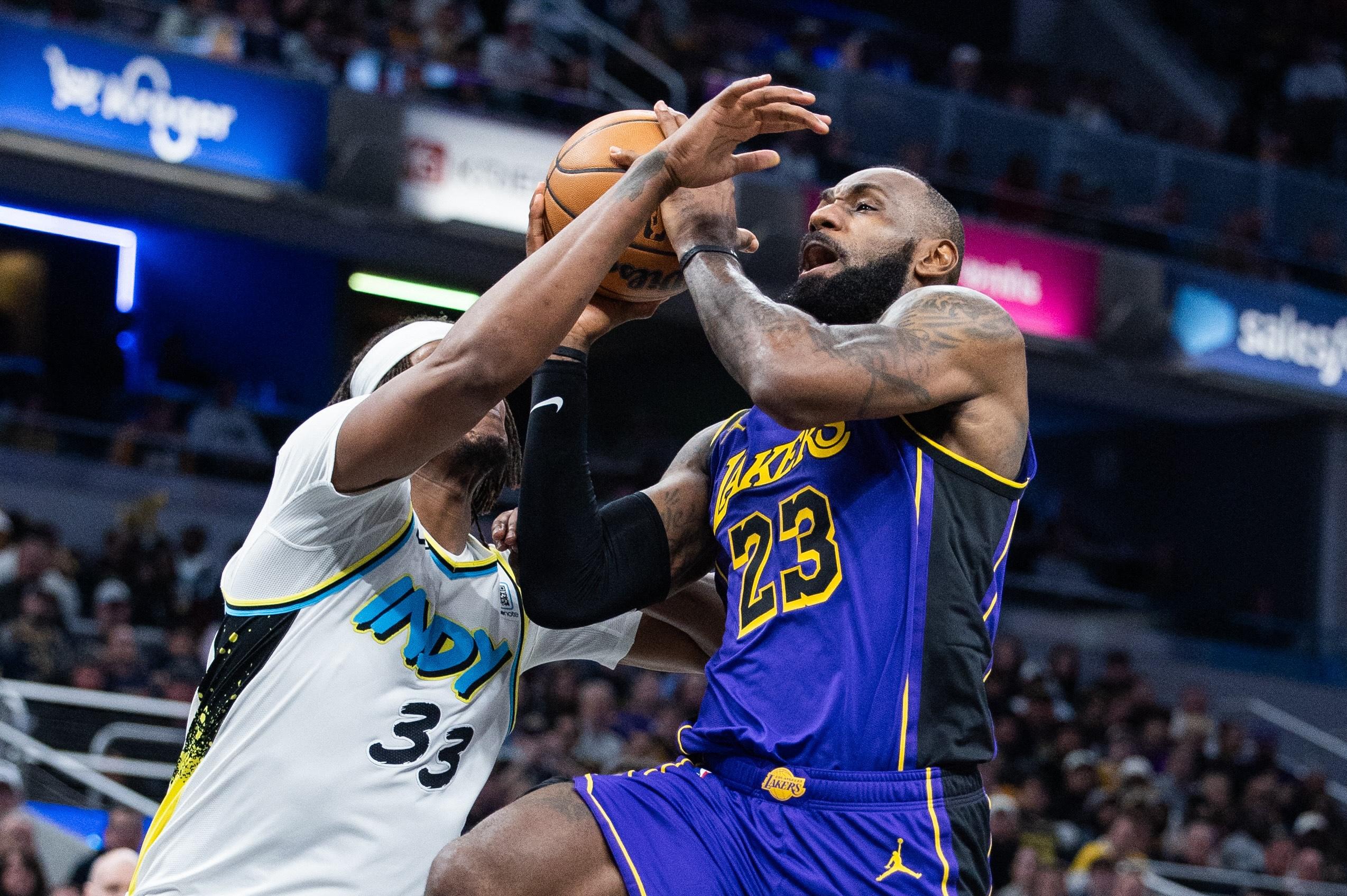 NBA: LeBron James' buzzer-beating tip-in lifts Lakers over Pacers