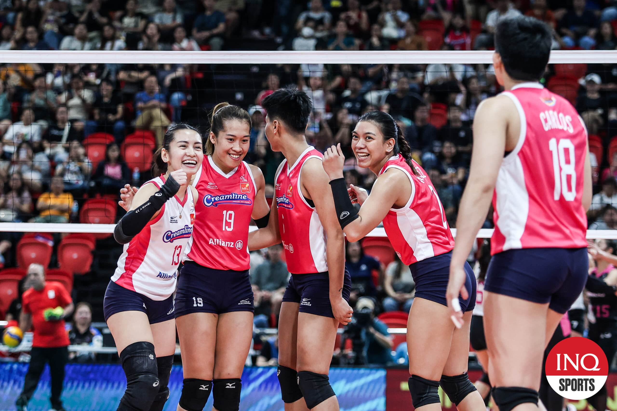 Creamline Cool Smashers Bounce Back Strongly, Crush Akari to Stay in PVL Finals Race