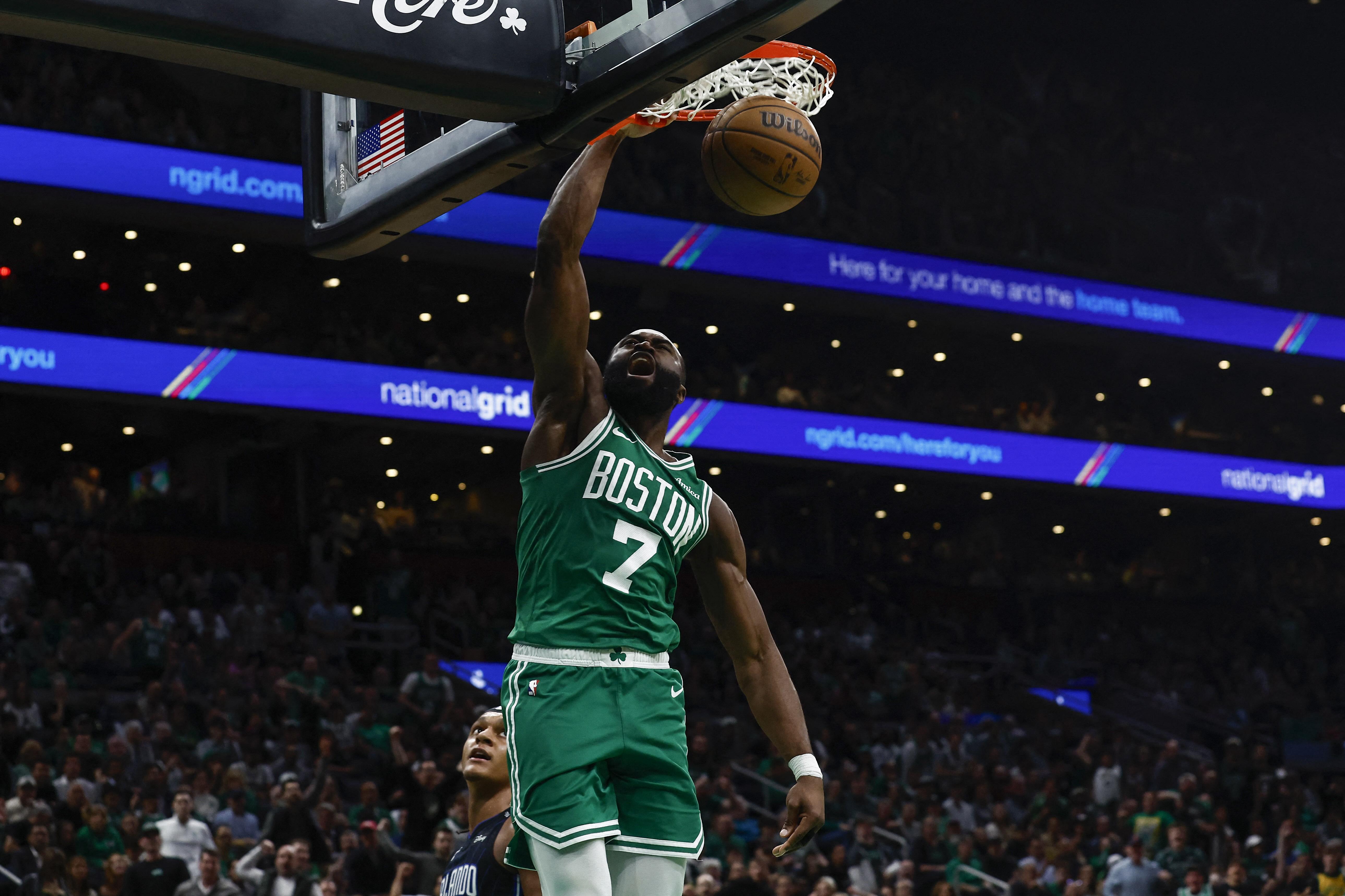 Jaylen Brown's Stellar Performance Leads Celtics to Victory Over Magic Without Tatum