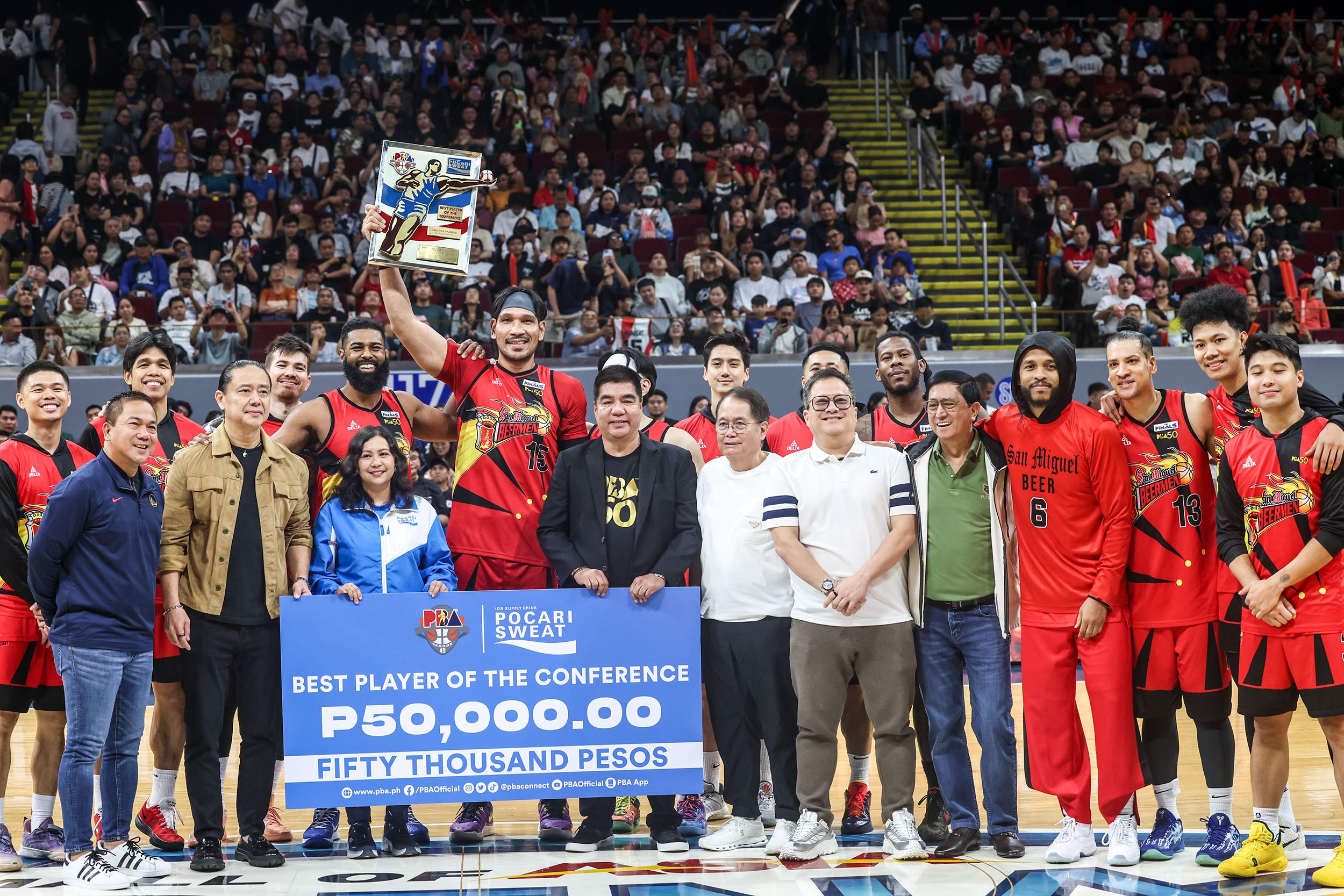 June Mar Fajardo Clinches Record 12th Best Player of the Conference Title in PBA Philippine Cup