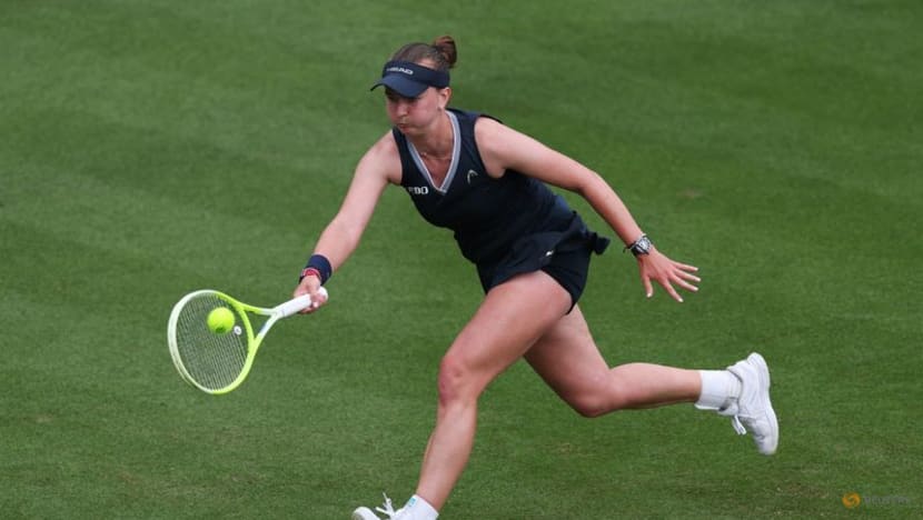 Krejcikova's Wimbledon Title Tested by Eastbourne Net Mishap