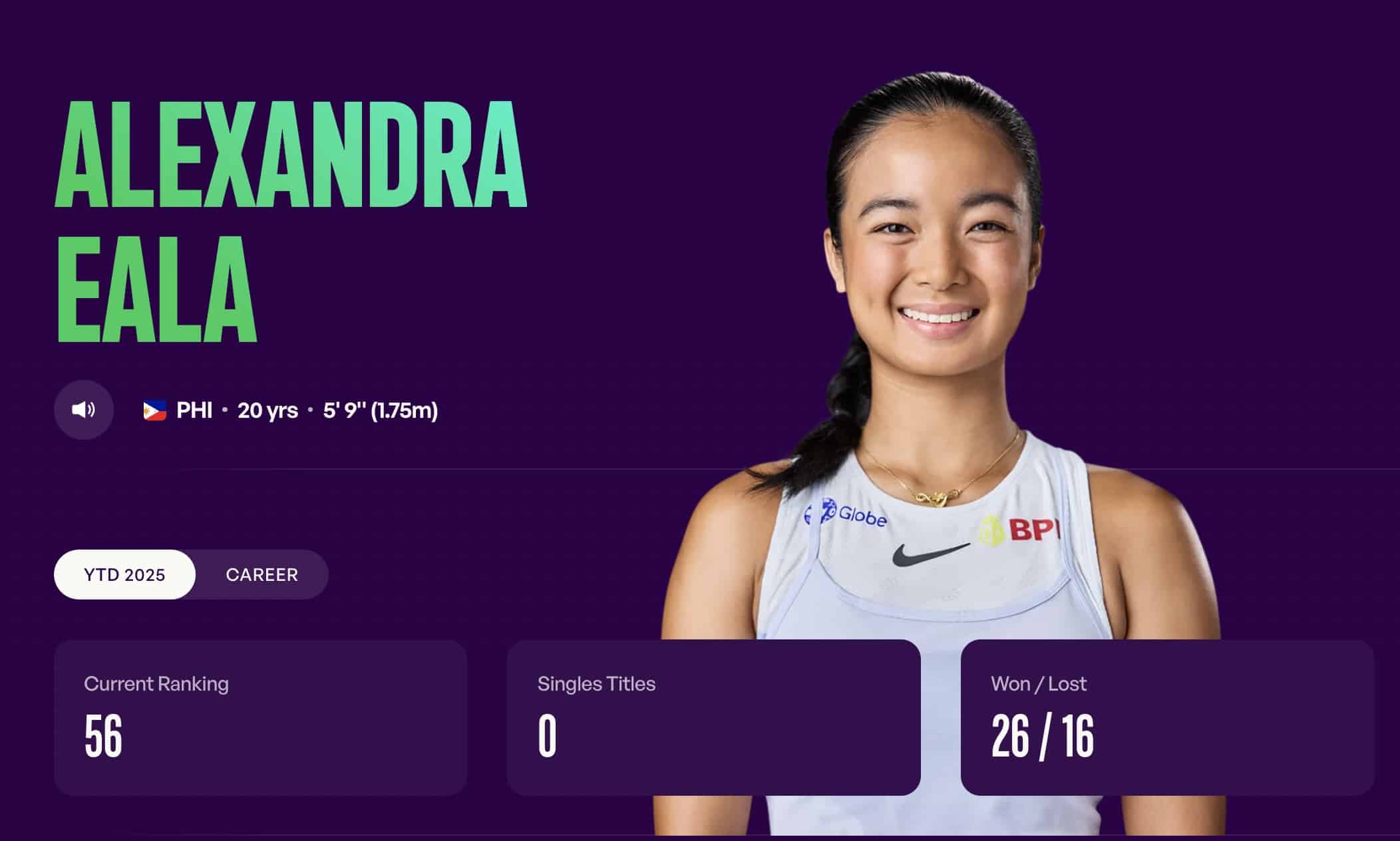 Philippine Tennis Star Alex Eala Soars to New Heights with No. 56 WTA Ranking