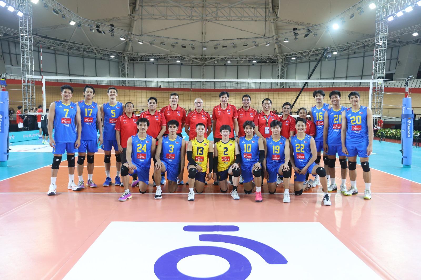 Philippines' Alas Pilipinas Men Triumph Over Cambodia in SEA V.League Leg 2