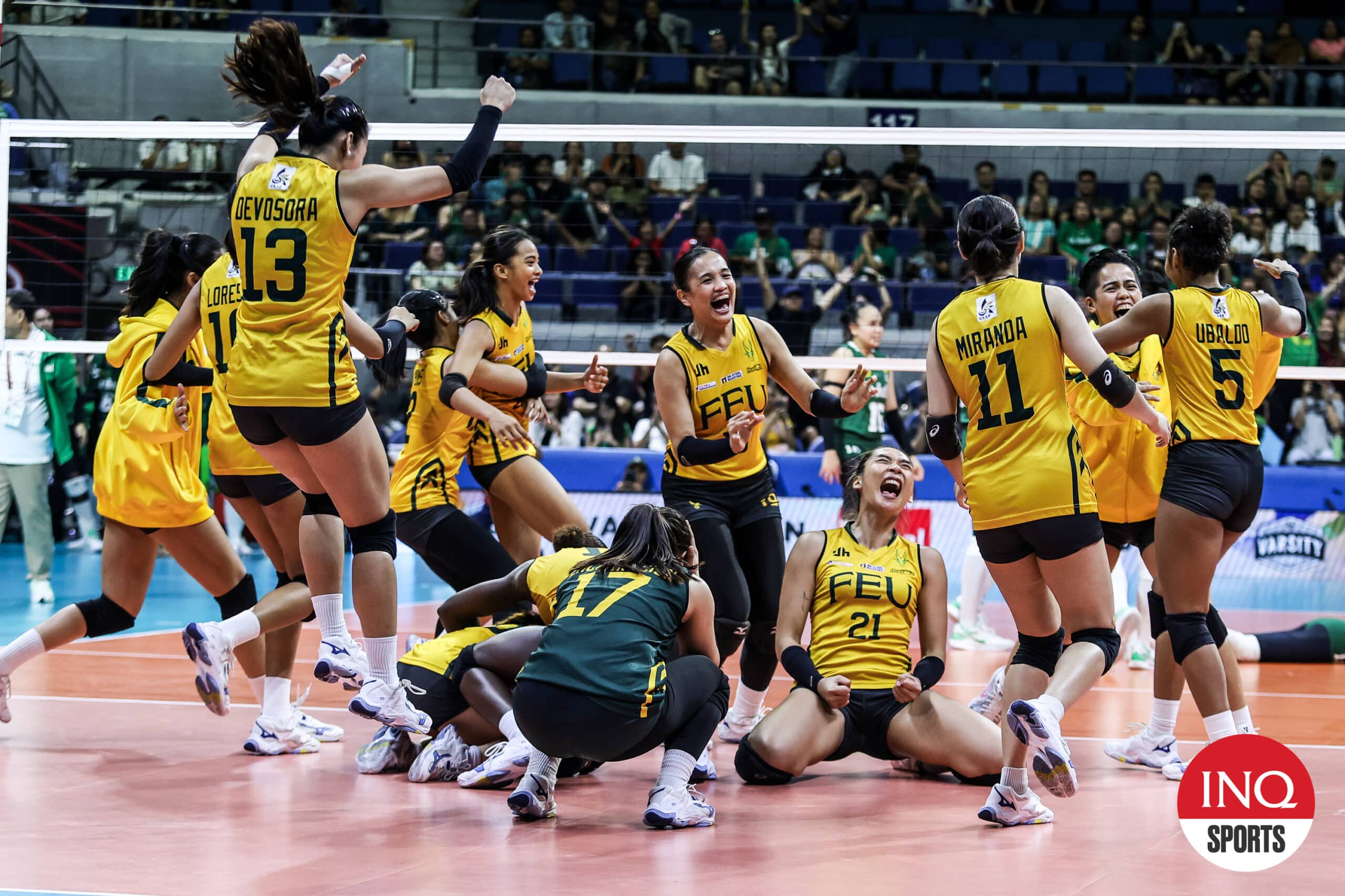 FEU Lady Tamaraws Stun La Salle, Secure No. 4 Spot in UAAP Women's Volleyball Final Four