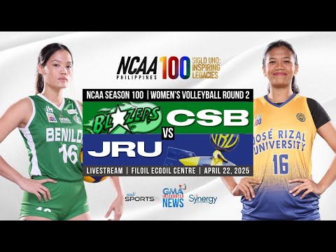 Intense Showdown: Benilde Takes on JRU in NCAA Season 100 Women's Volleyball Round 2