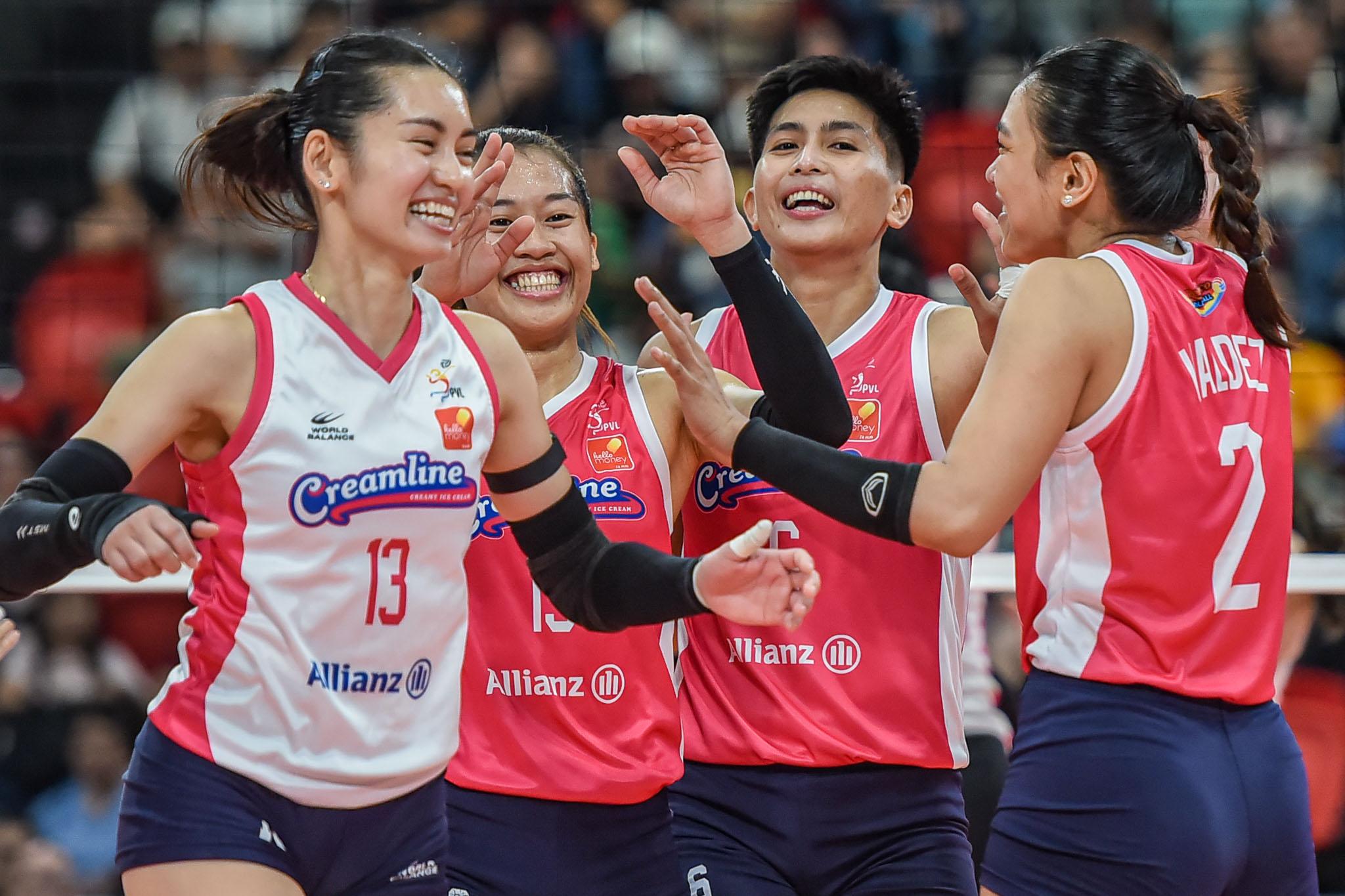 Creamline Cool Smashers Dominate Akari Chargers, Reclaim Momentum in PVL Semifinals