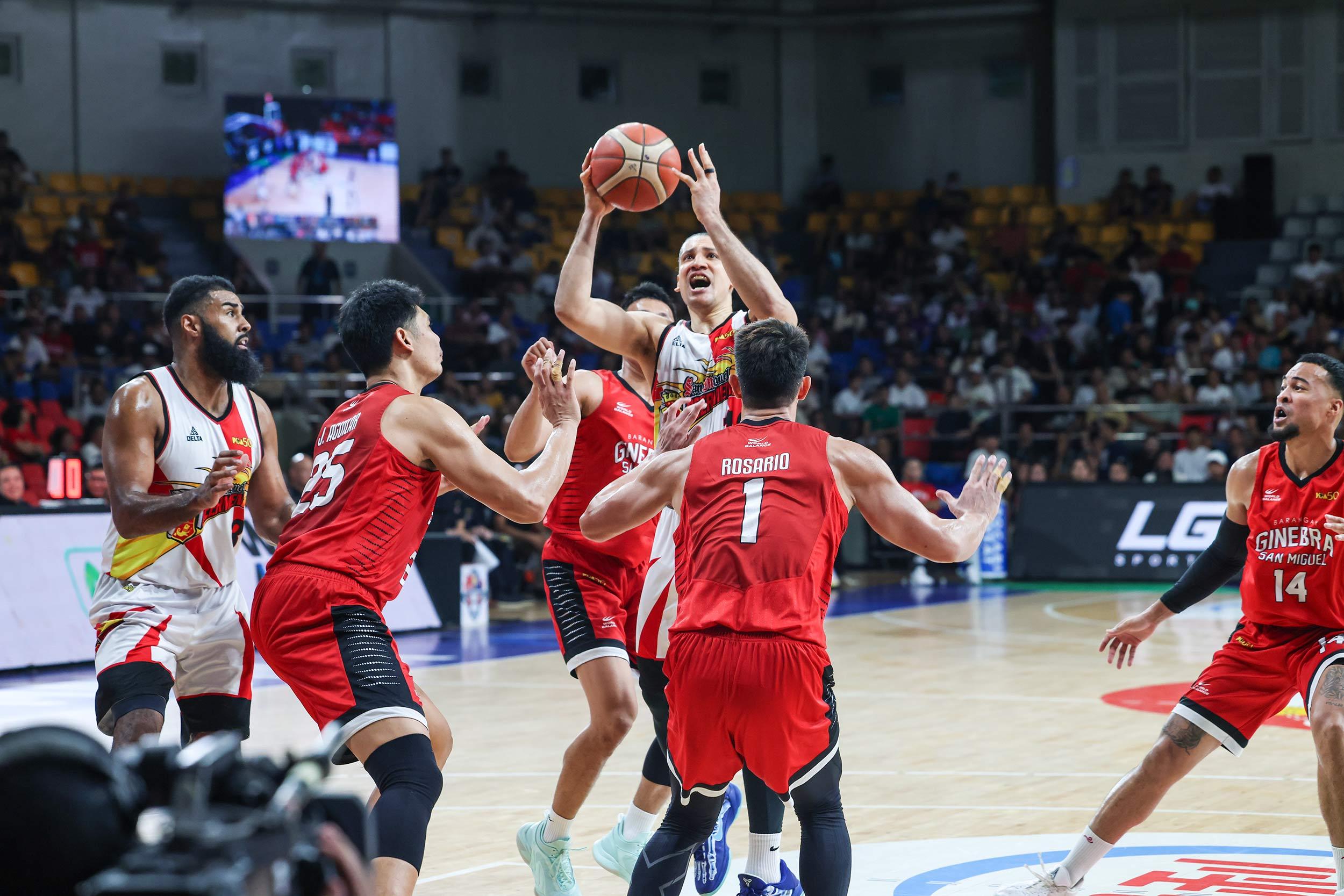 San Miguel Beermen Crush Barangay Ginebra, Level PBA Philippine Cup Semis at 1-1