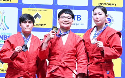 Aislinn Agnes Yap Triumphs with Gold at Asia-Oceania Sambo Championships