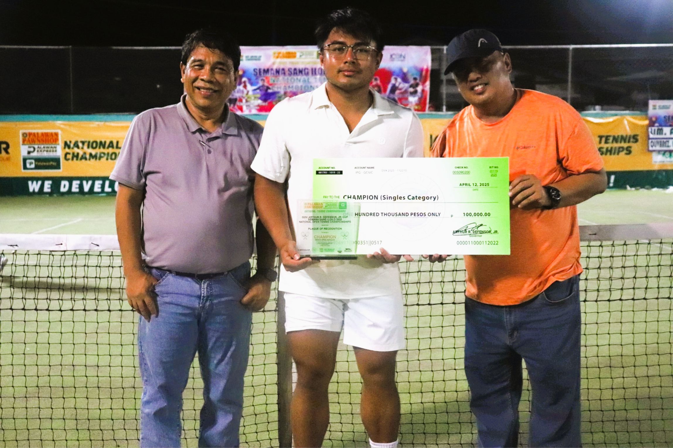 Alberto Lim Jr. Triumphs at Iloilo Open, Secures Men's Singles and Doubles Titles
