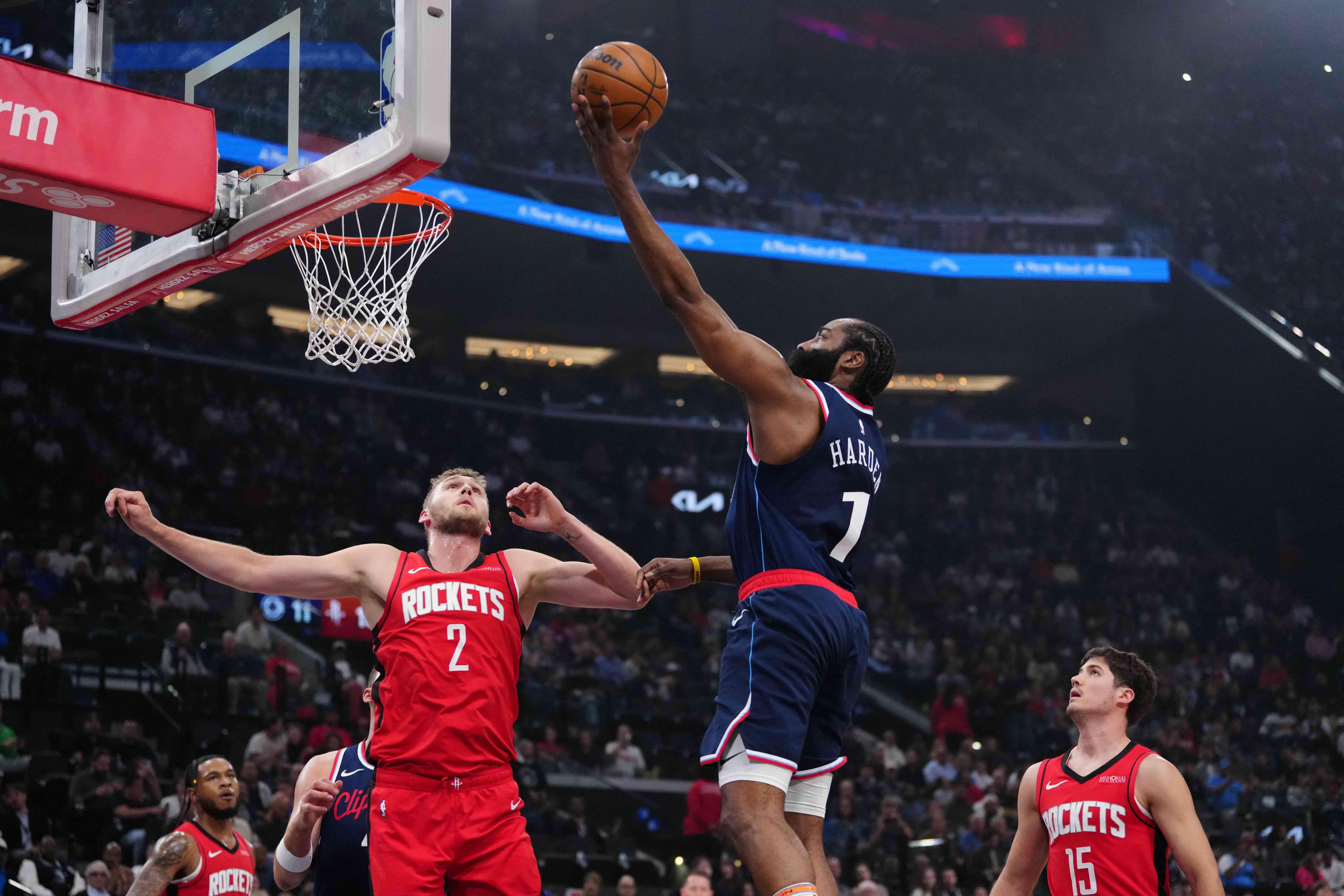 Harden's Stellar Performance Leads Clippers to Victory Over Rockets in Playoff Push