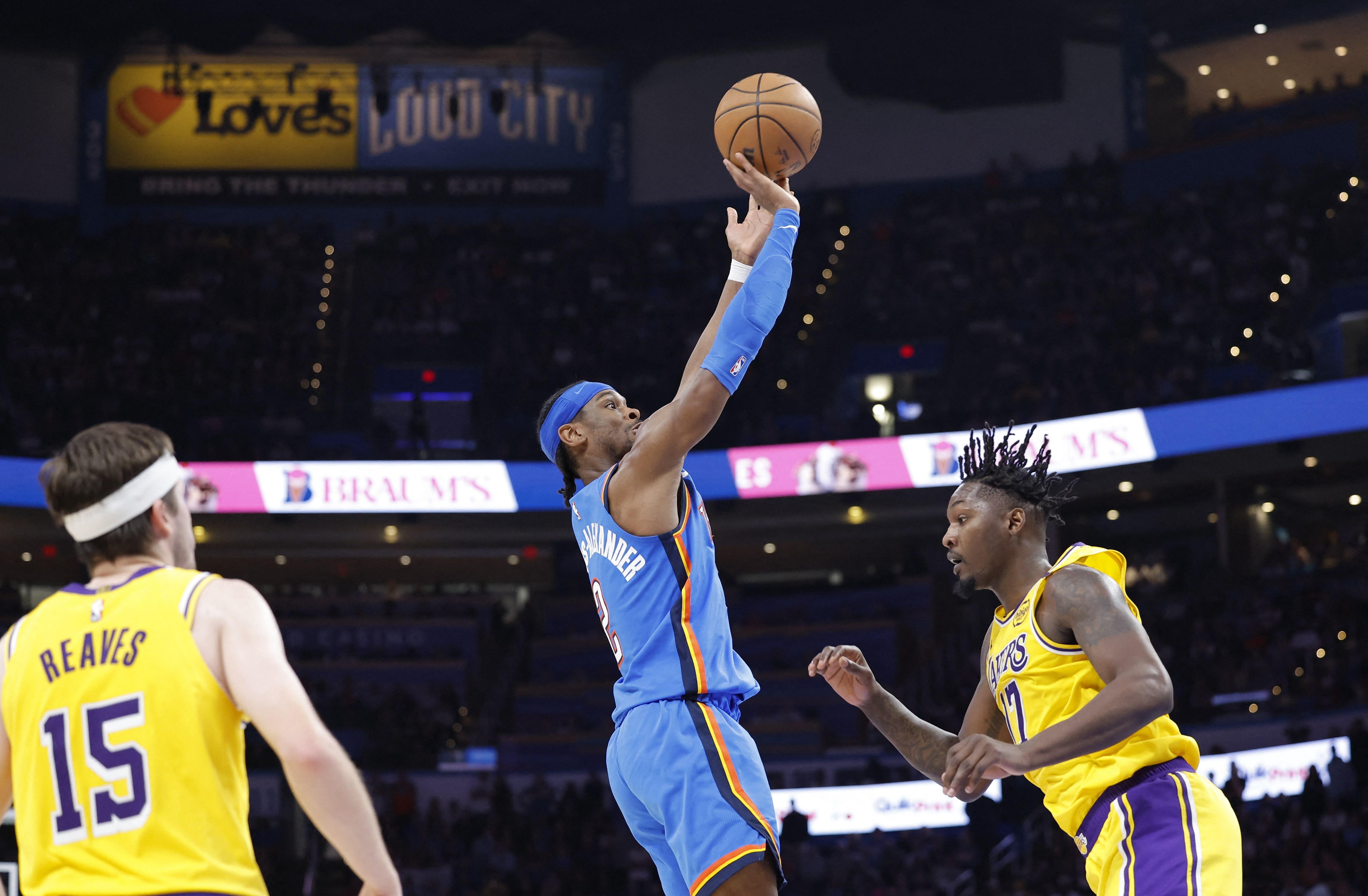 Thunder Surge Past Lakers After Doncic's Ejection, Set Franchise Record