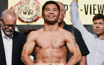 Manny Pacquiao Battles Leg Cramps Ahead of Historic Fight Against Mario Barrios