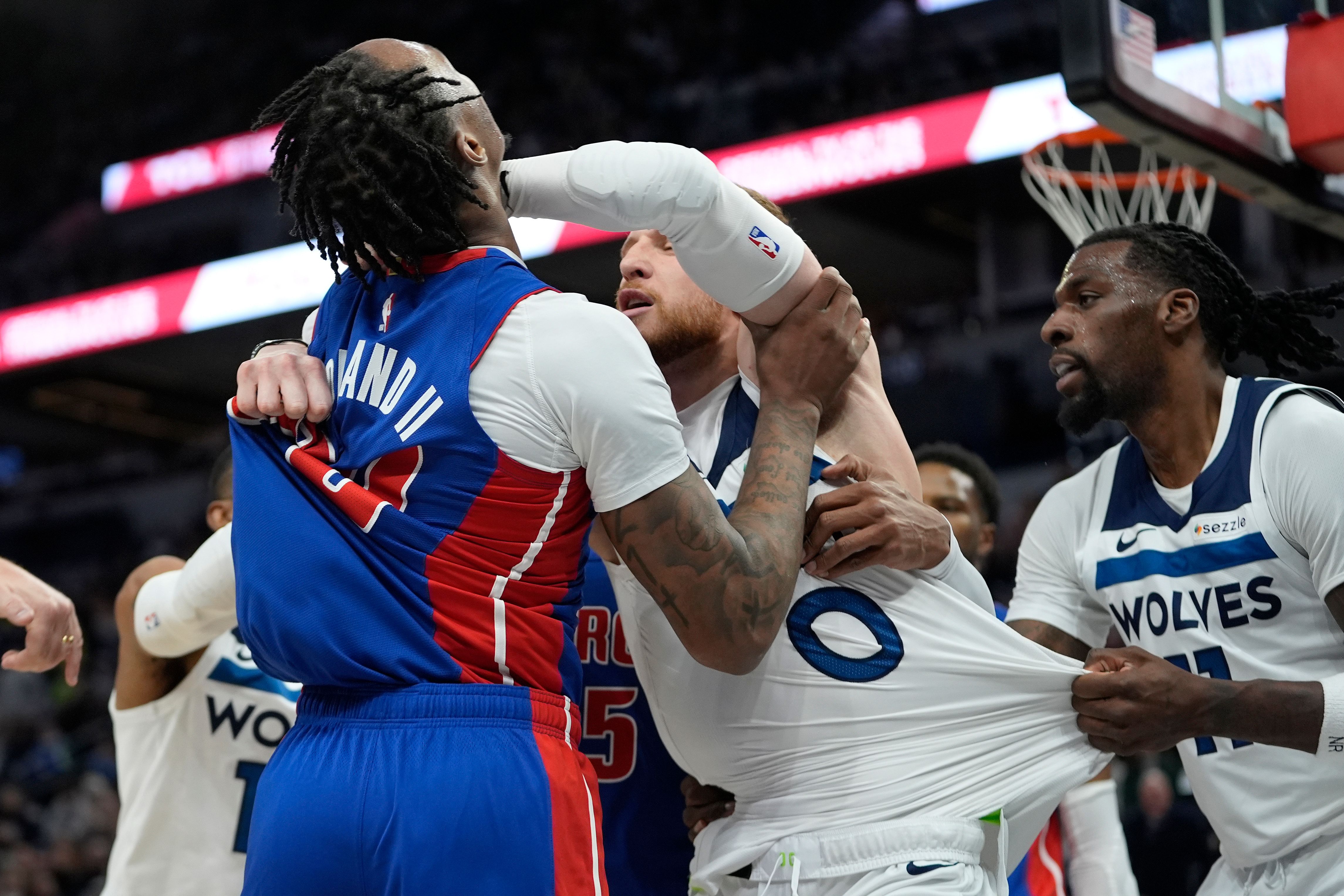 NBA Cracks Down: Five Players Suspended After Heated Pistons-Timberwolves Clash
