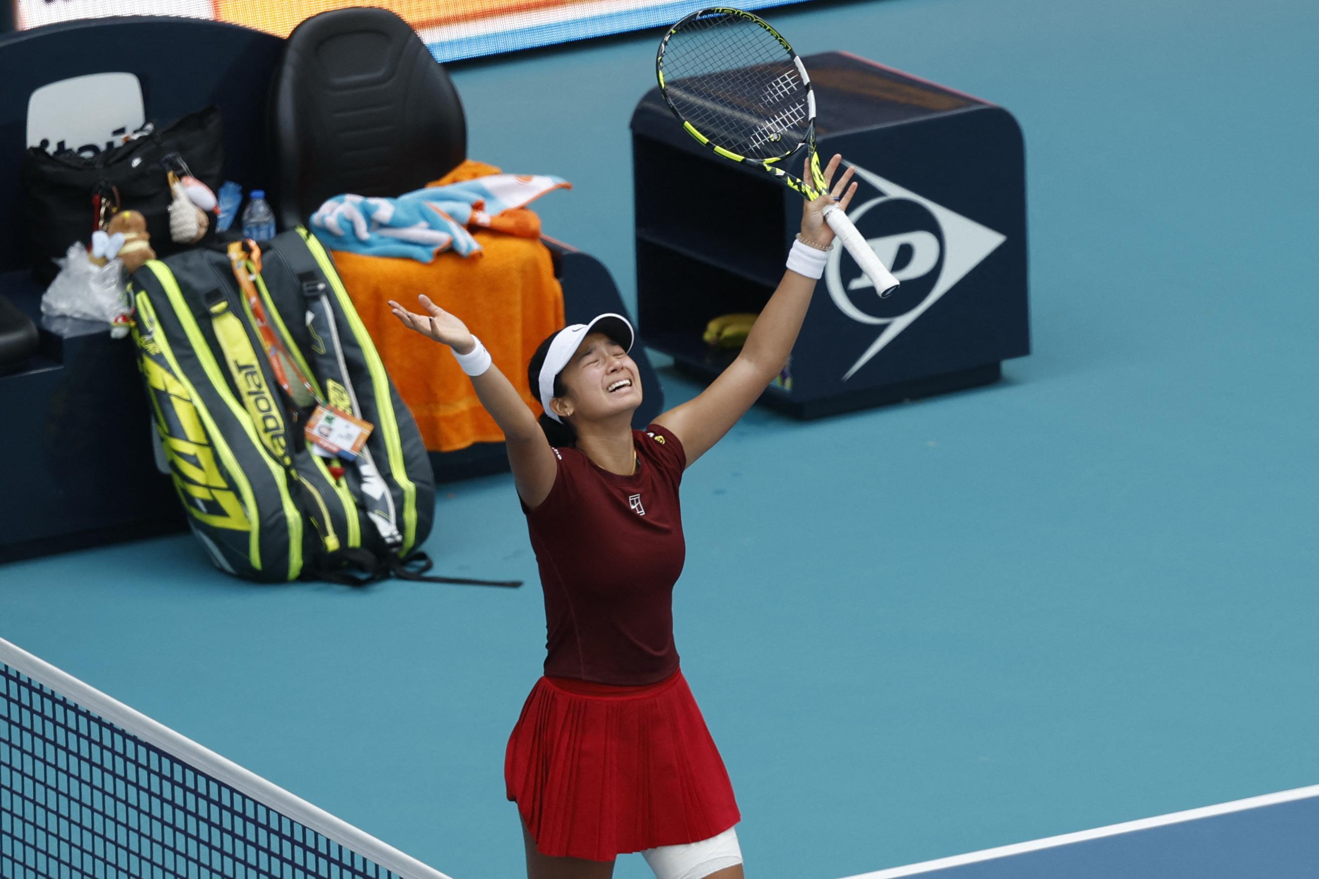 Alex Eala 'on cloud nine' after upset win vs Iga Swiatek in Miami Open