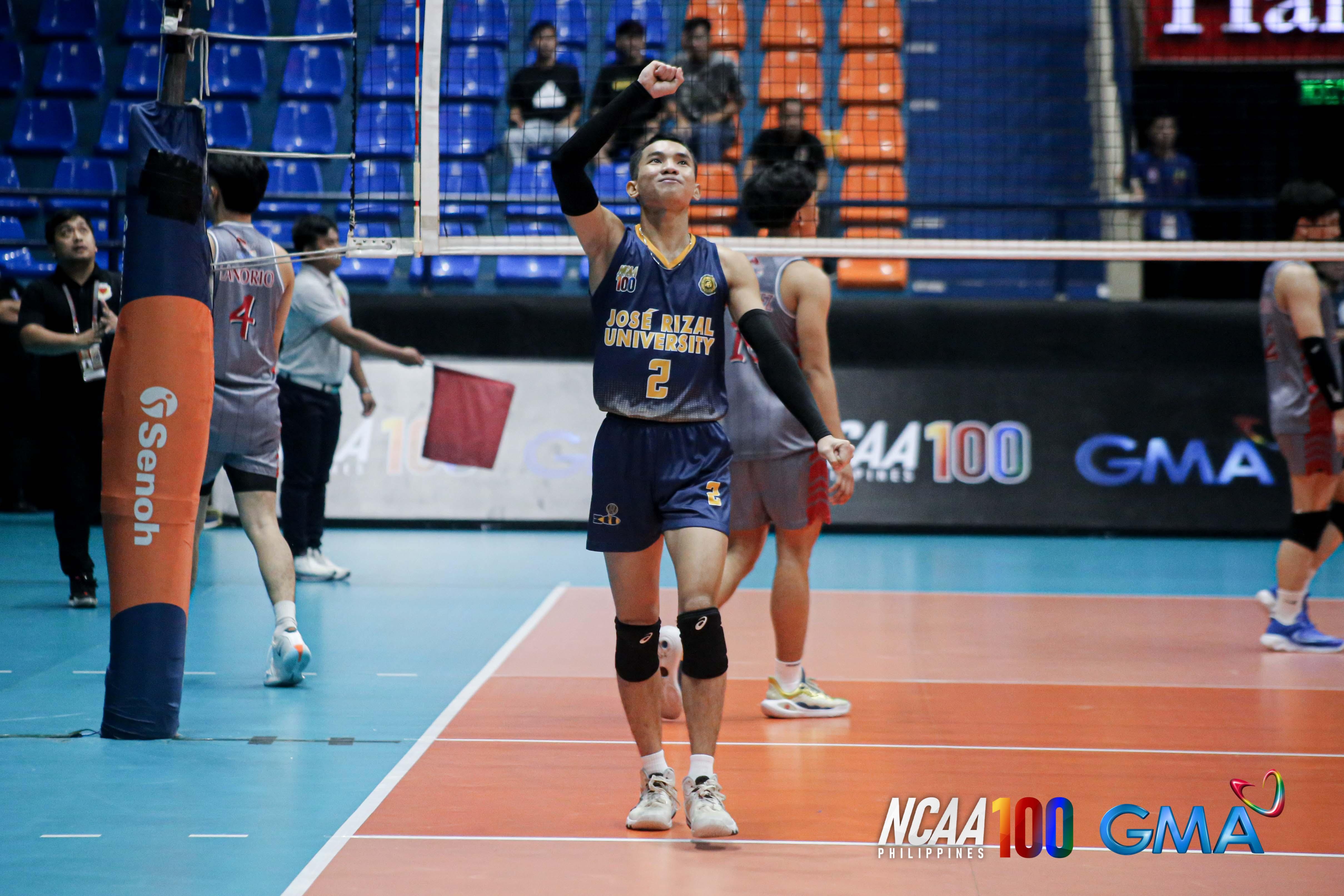 Paolo Barrientos Leads JRU to Triumph Over EAC in NCAA Volleyball Showdown