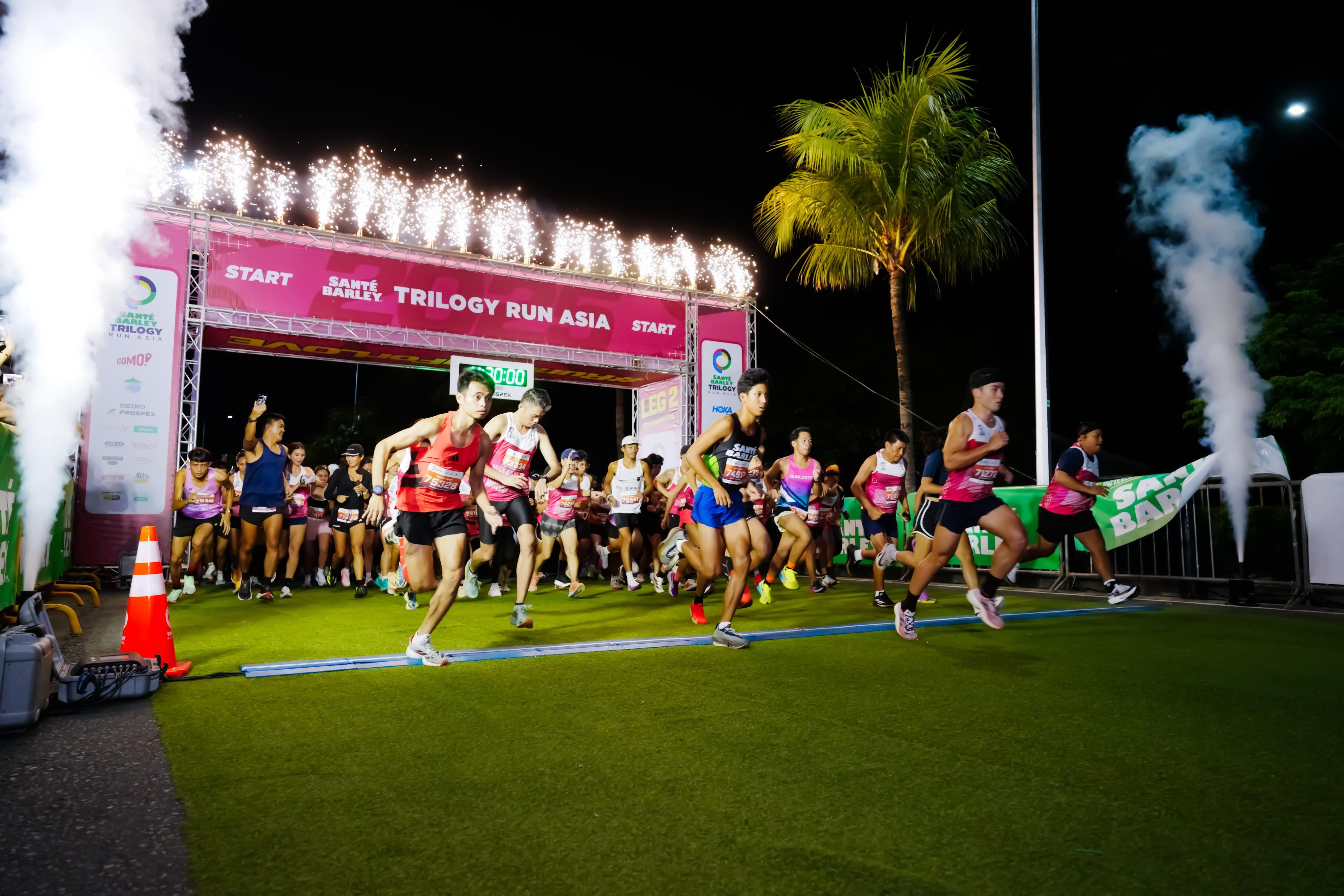 Thrilling Seconds Decide Winners at Manila's Sante Barley Trilogy Run Asia