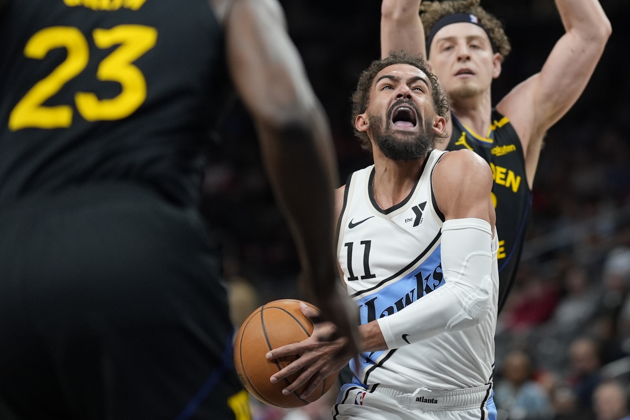 NBA: Hawks get past Warriors, earn split of season series
