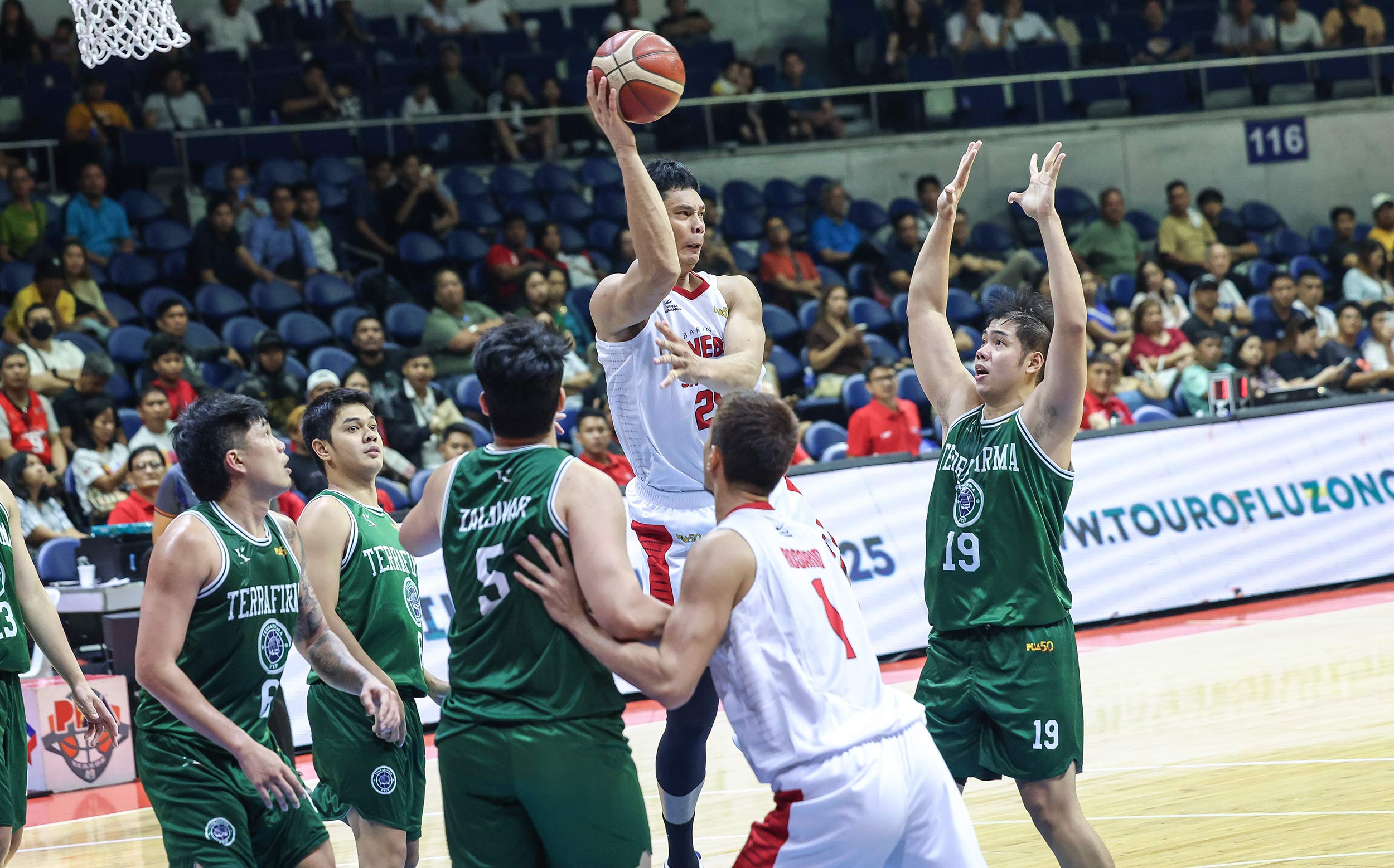Japeth Aguilar's 30-Point Performance Leads Ginebra to Dominant Win Over Terrafirma in PBA Opener