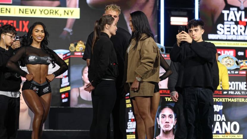 Taylor vs. Serrano: A Fiery Clash Set for Historic All-Women's Boxing Event