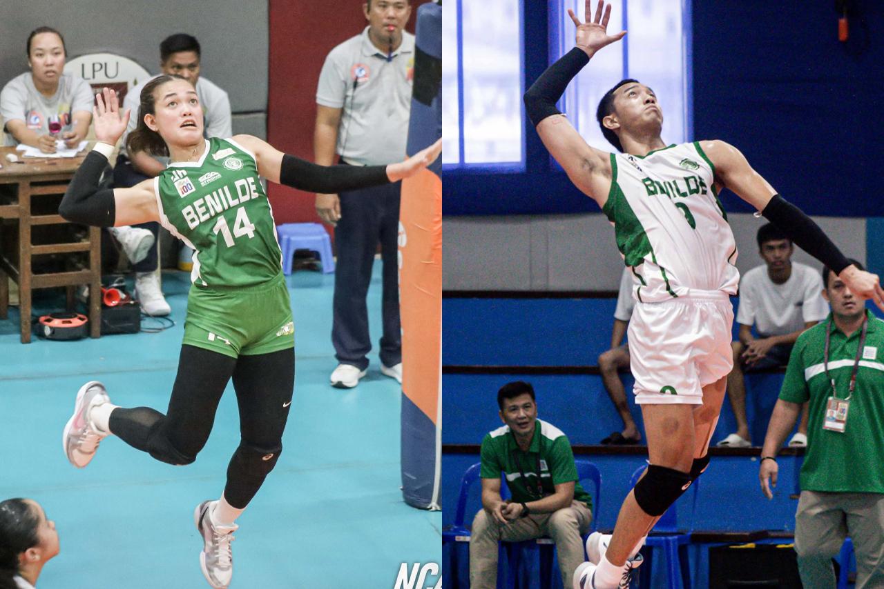 Benilde's Estoque and Motol Shine as NCAA Volleyball Leaders, Eyeing Undefeated Run