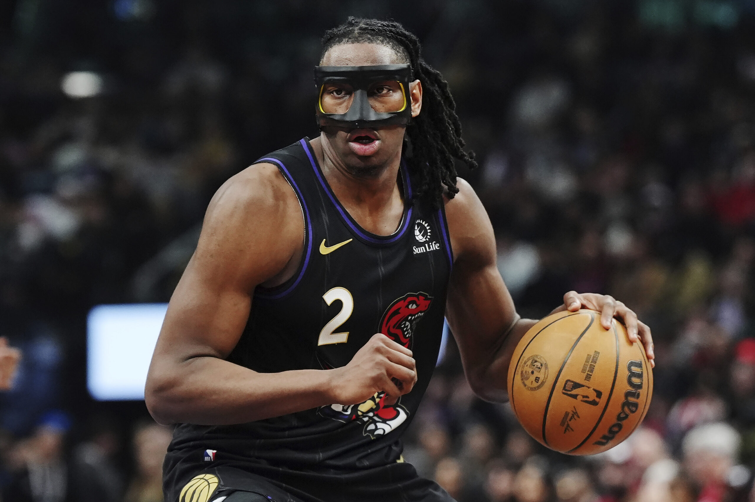 Rookie Jonathan Mogbo Shines with First Triple-Double, Leading Raptors to Victory Over Hornets