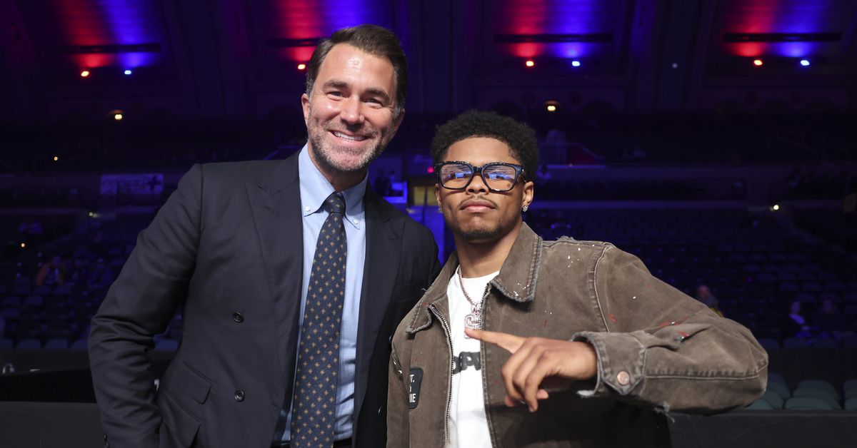 Eddie Hearn Elevates Shakur Stevenson to Sports Superstardom, Compares Him to Boxing Legends