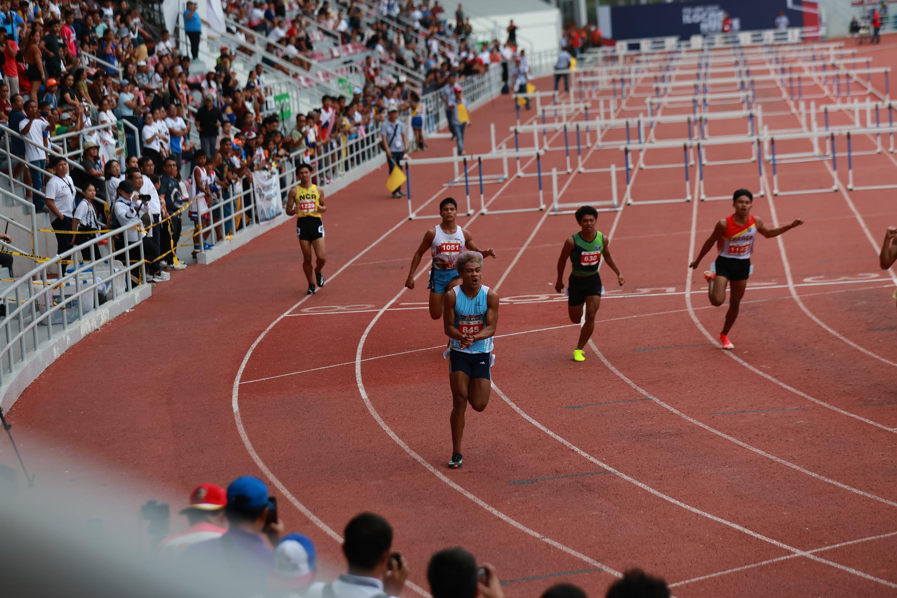 Mico Villaran from Bacolod Sets New Record at Palarong Pambansa 2025 in 110m Hurdles