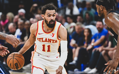 Trae Young Battles Through Achilles Injury in Crucial Play-In Matchup Against Orlando Magic
