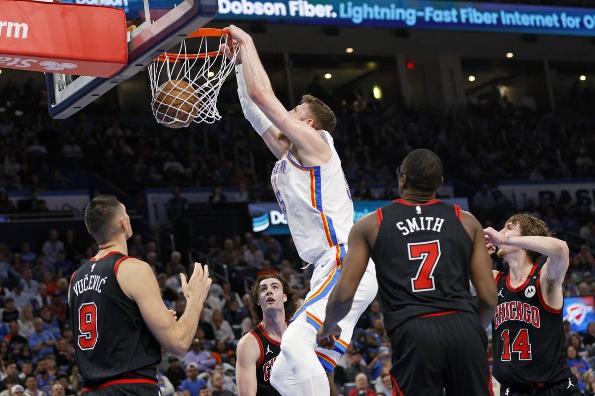 Oklahoma City Thunder Dominate Chicago Bulls, Extend Winning Streak to 10 Games