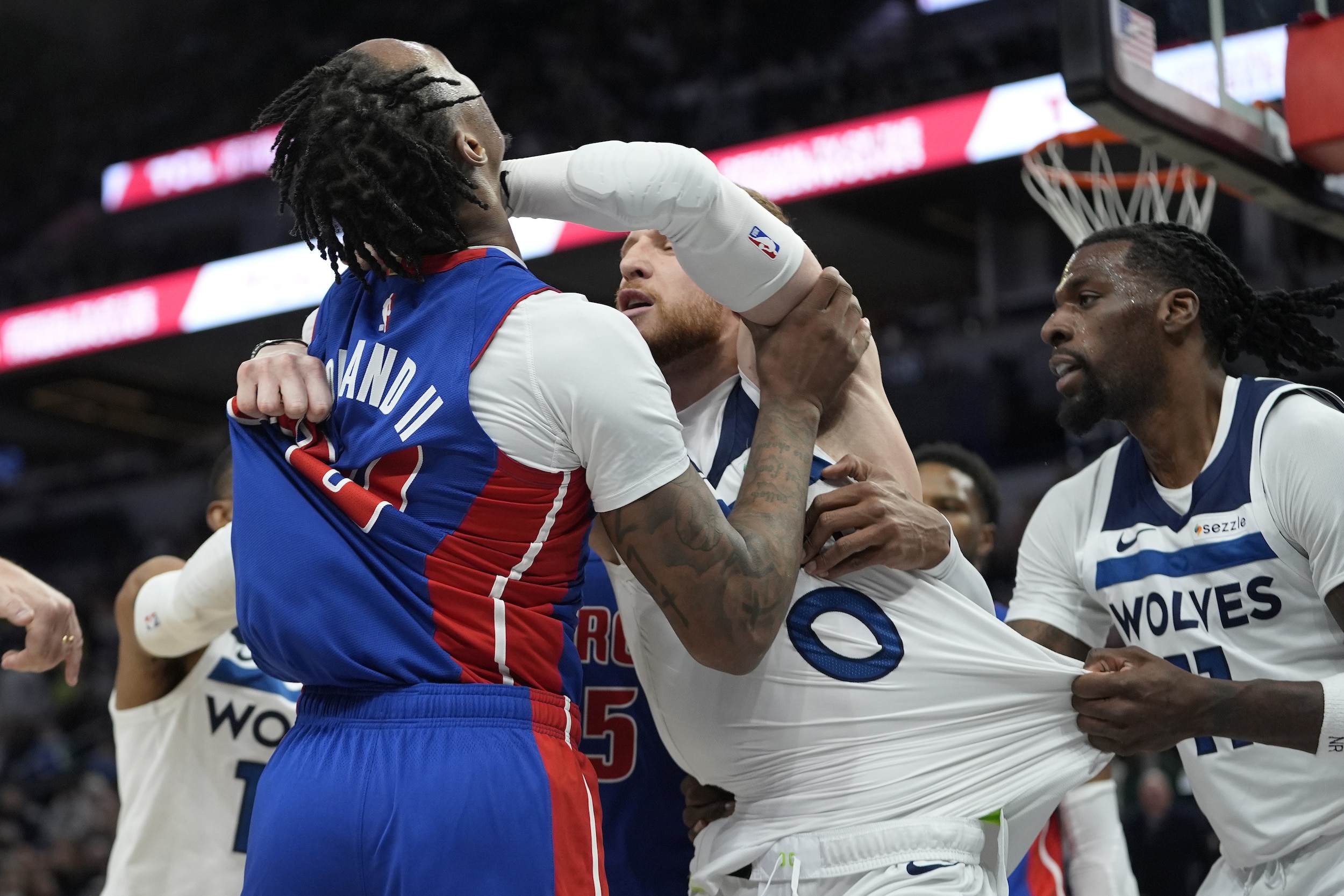 NBA Cracks Down: Five Players Suspended After Heated Pistons-Timberwolves Brawl
