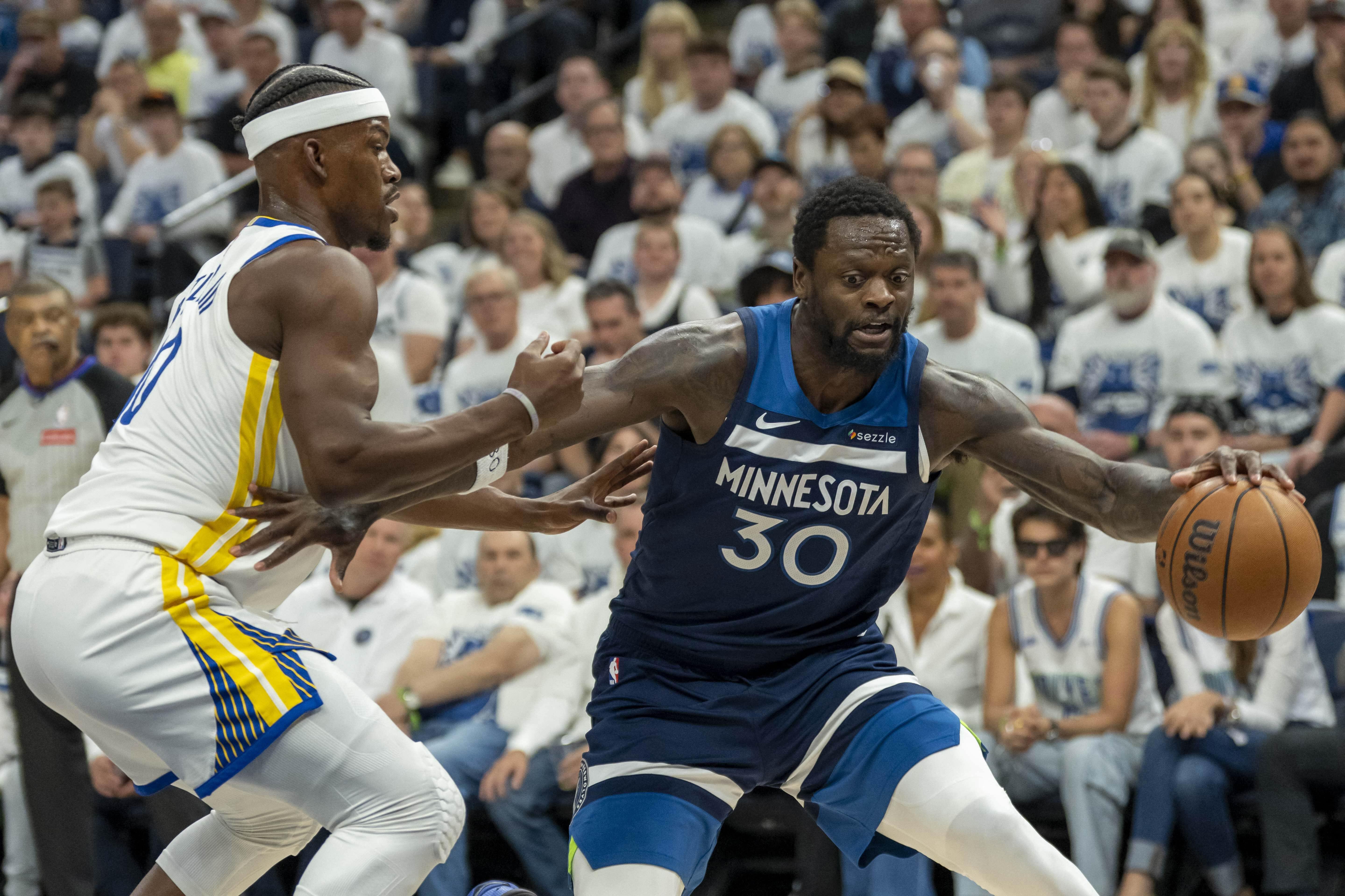 Timberwolves Dominate Warriors in Game 2, Even Series Without Curry