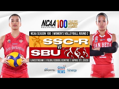 Intense Showdown: SSC-R Faces Off Against San Beda in NCAA Season 100 Women's Volleyball