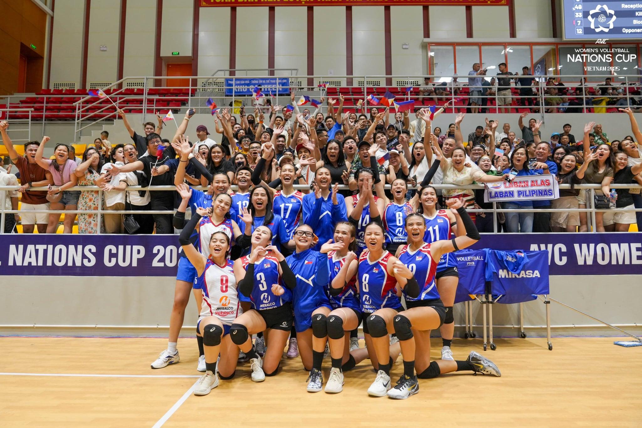 Alas Pilipinas Triumphs Over Chinese Taipei, Secures Spot in AVC Nations Cup Finals