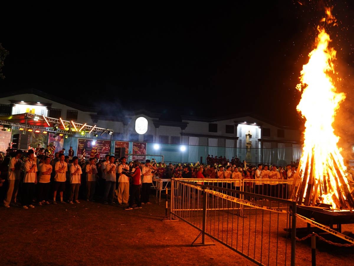 University of Perpetual Help Ignites Campus with Bonfire Celebration After Historic NCAA Basketball Victory