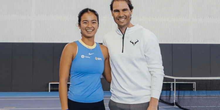 Rafa Nadal congratulates Alex Eala’s quarters win vs Iga Swiatek