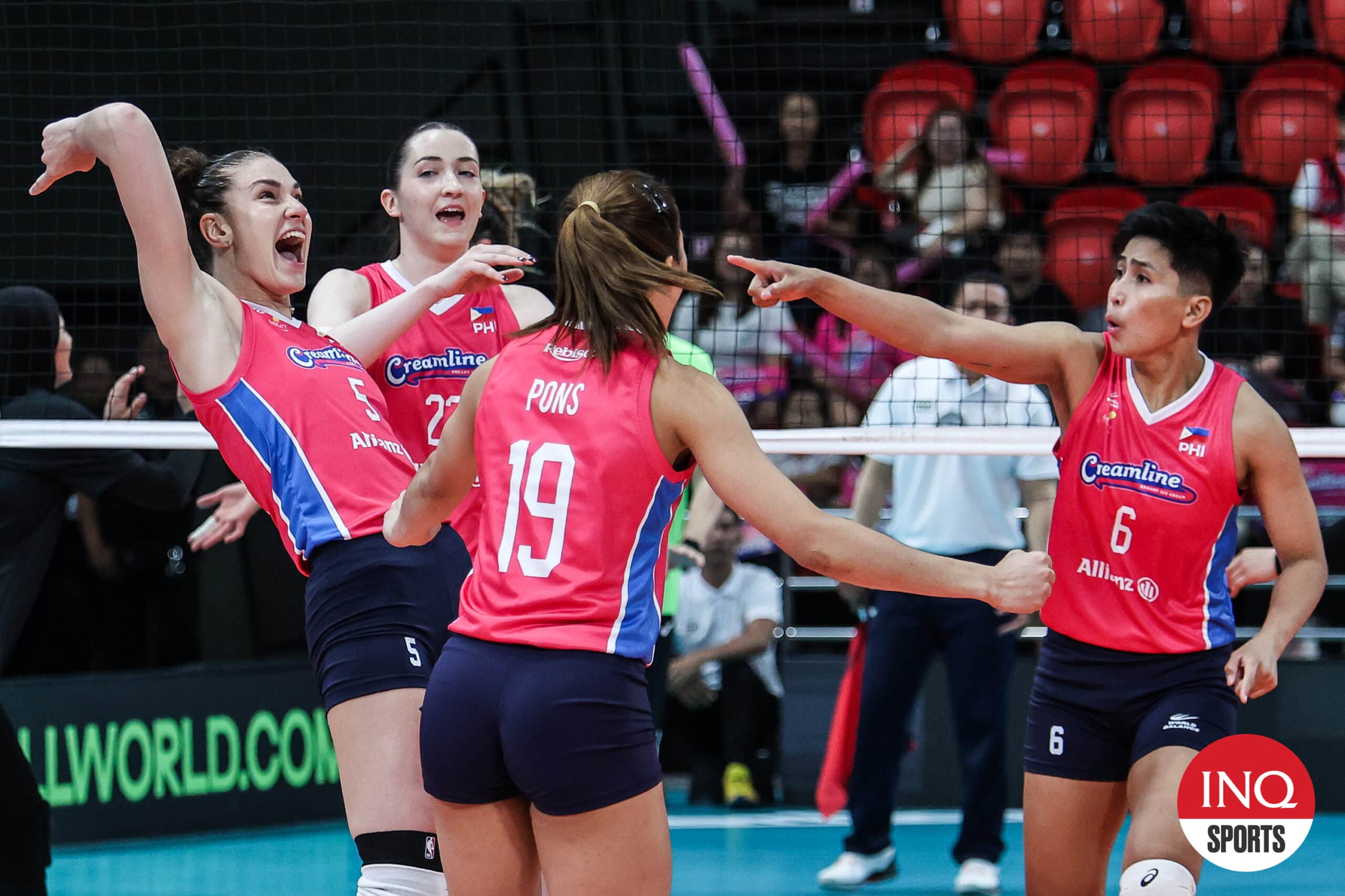 Creamline's Imports Shine in AVC Champions League Debut Victory