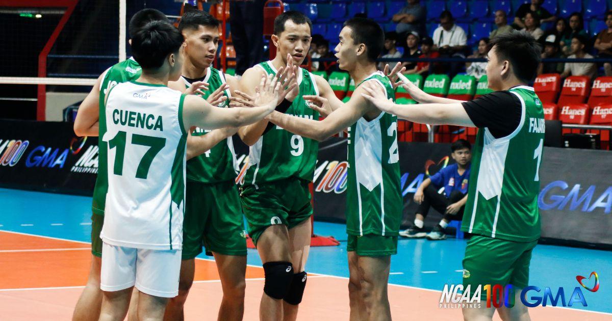 Benilde Blazers Dominate San Sebastian, Ending Their Winning Streak in NCAA Volleyball