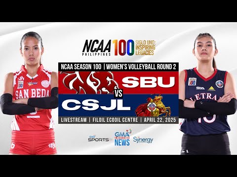 NCAA Season 100: Intense Clash Between CSJL and San Beda in Women's Volleyball Round 2