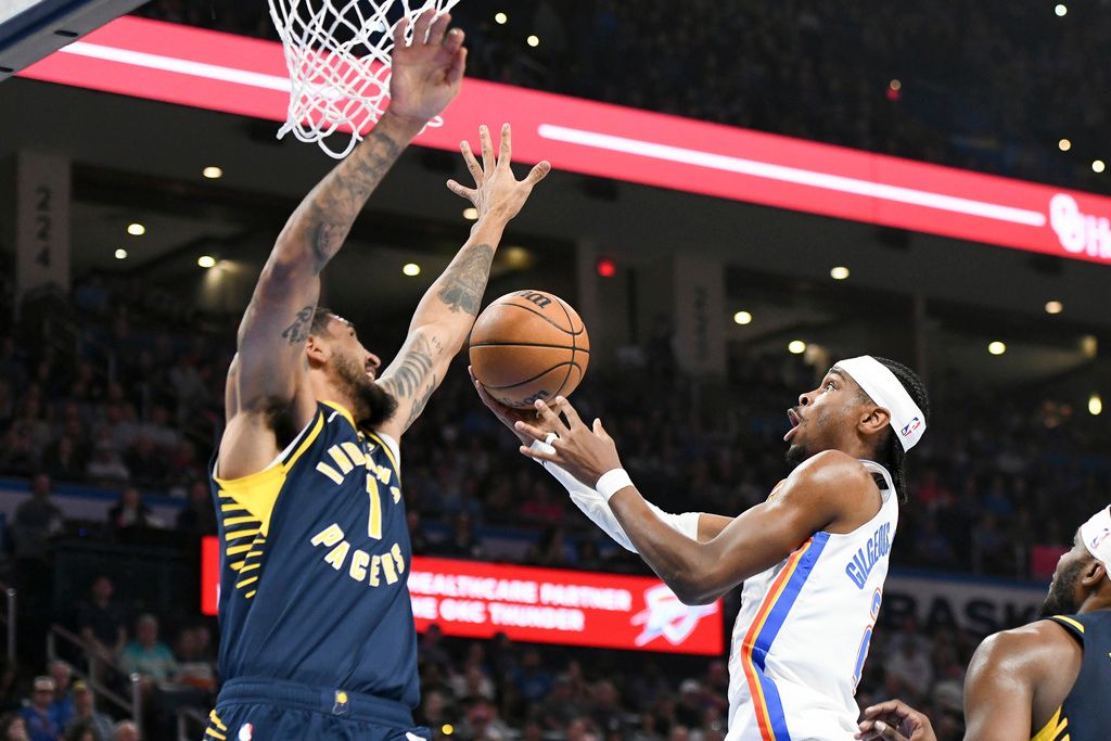 Gilgeous-Alexander scores 33 as league-leading Thunder top Pacers