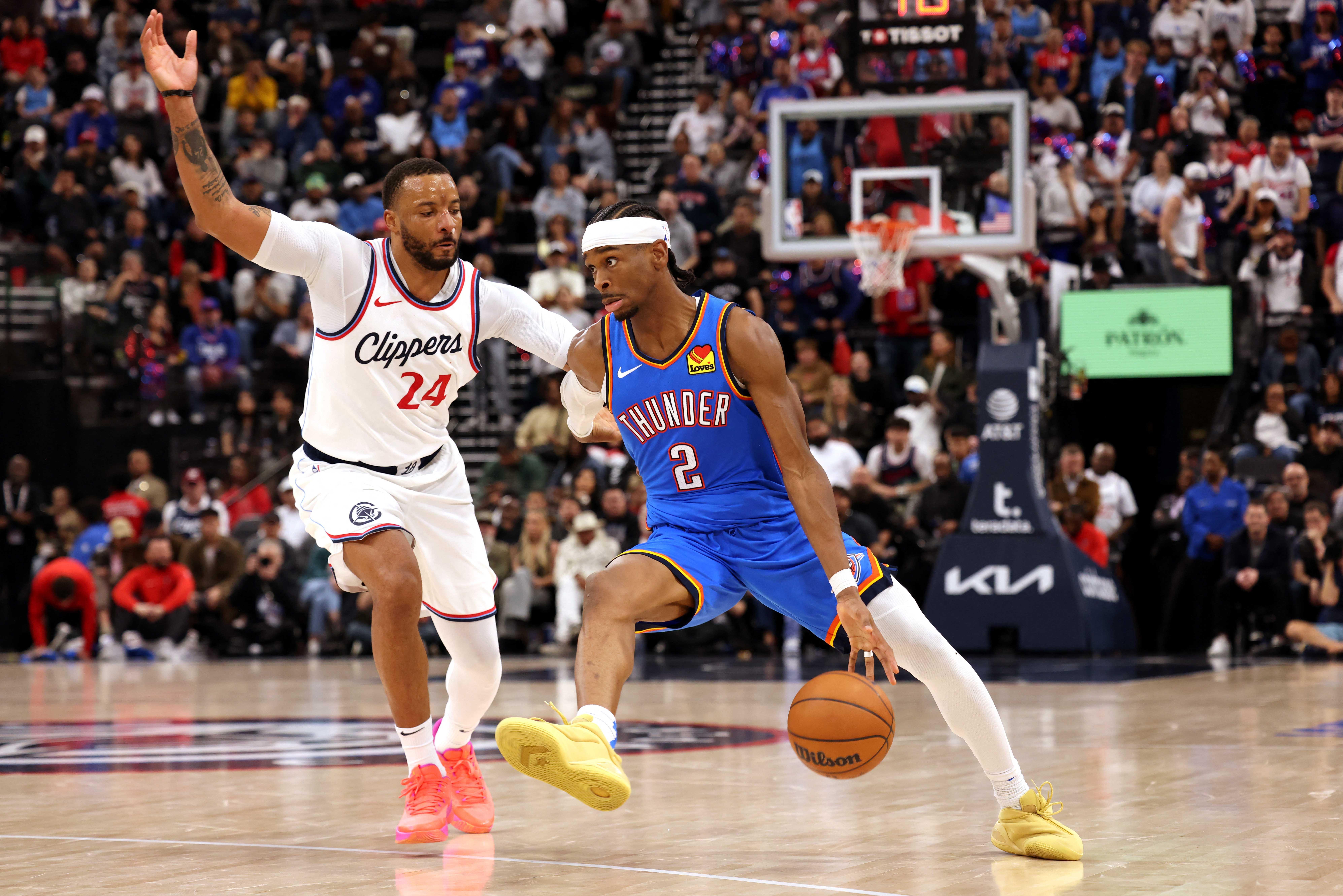 NBA: Thunder escape from Los Angeles with 2-point win over Clippers