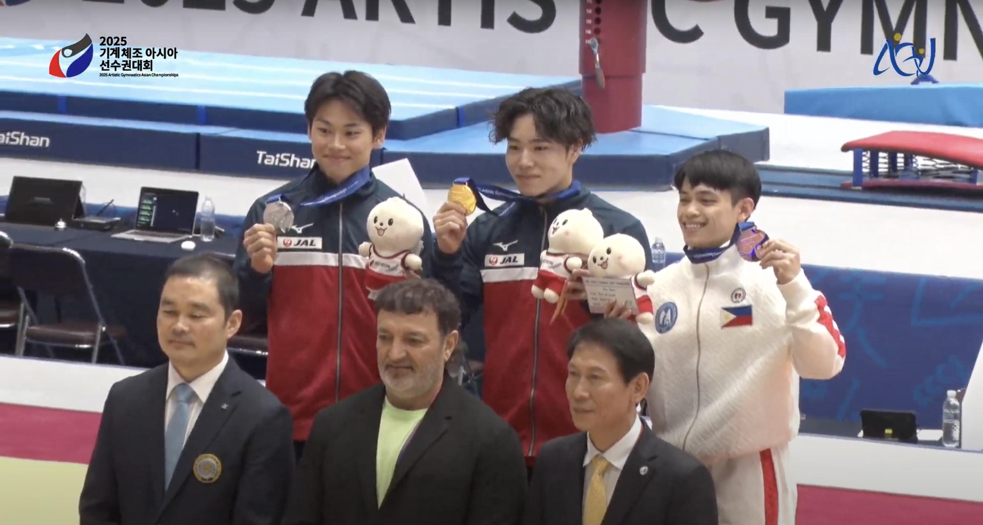 Carlos Yulo Secures Bronze at 2025 Asian Gymnastics Championships in South Korea