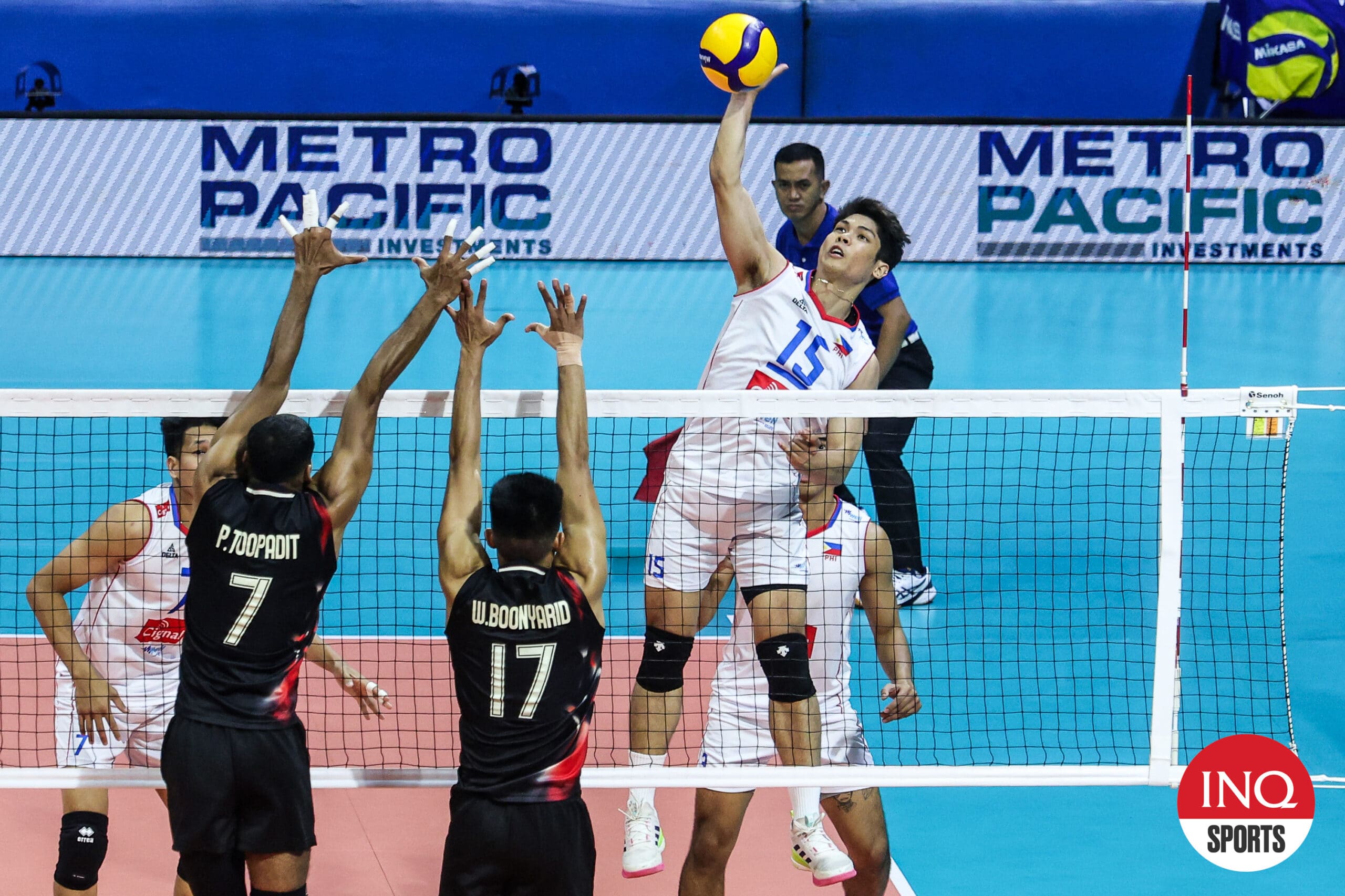 Marck Espejo's Stellar Performance Leads Alas Pilipinas to Victory Over Thailand in Epic Five-Set Match